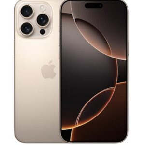 iPhone 16 Pro Max 256 GB: 5G Mobile Phone with Camera Control, 4K 120 fps Dolby Vision and a Huge Leap in Battery Life. Works with AirPods; Desert Titanium